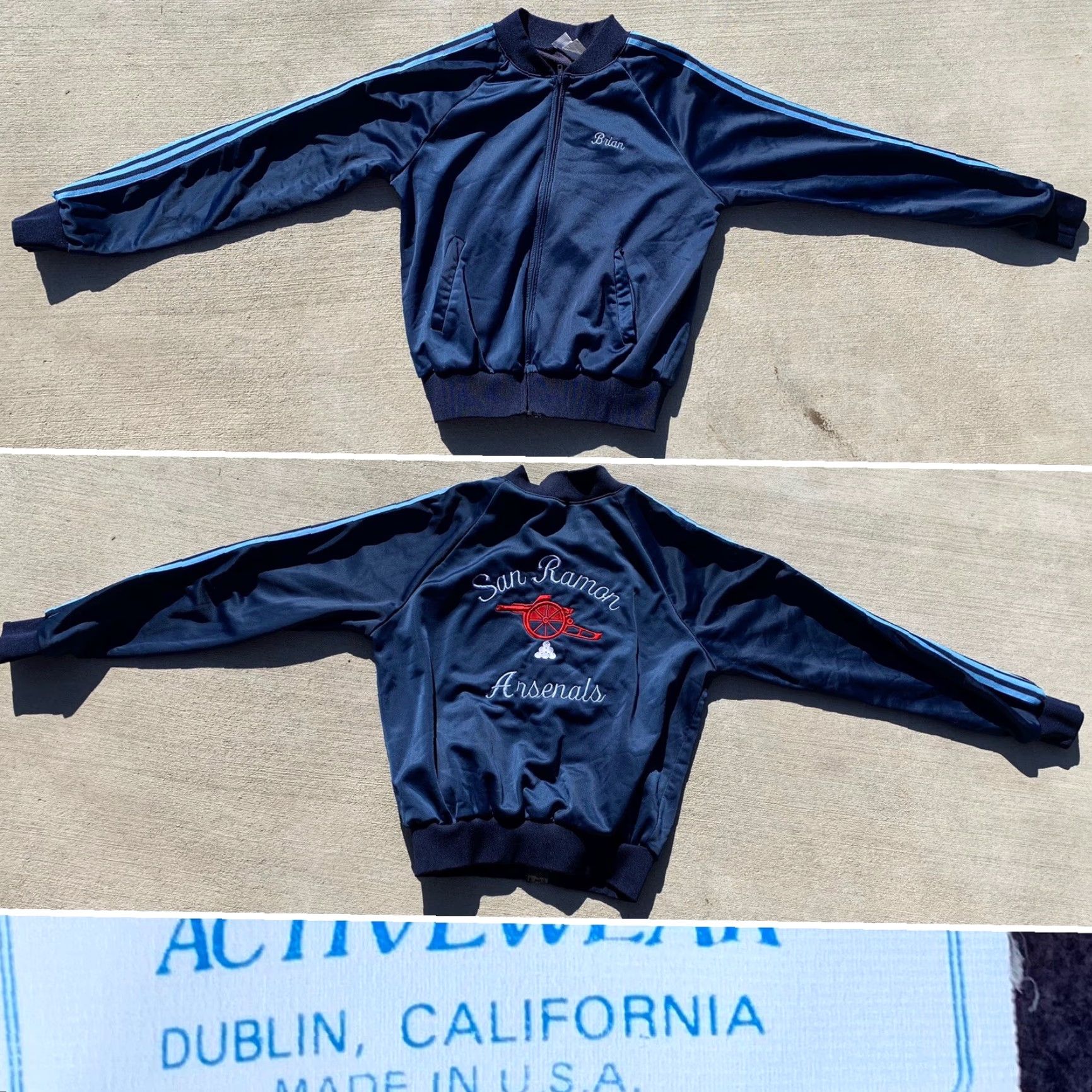 Vintage VINTAGE Purcells Activewear Track Jacket San Ramon Arsenals L Blue Men's Shirt or Jacket Size US L / EU 52-54 / 3 - 4 Thumbnail