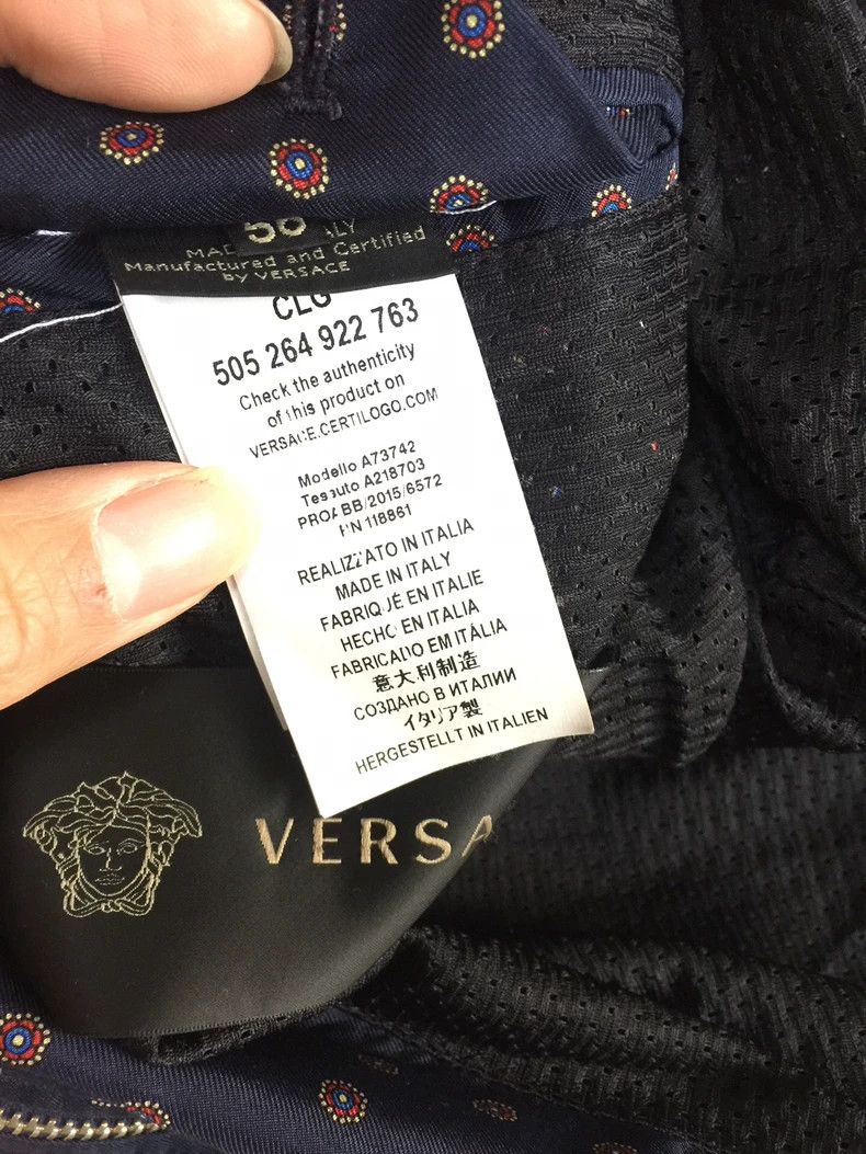 Versace Versace Mulberry silk jacket Size US XXL / EU 58 / 5 - 4 Thumbnail