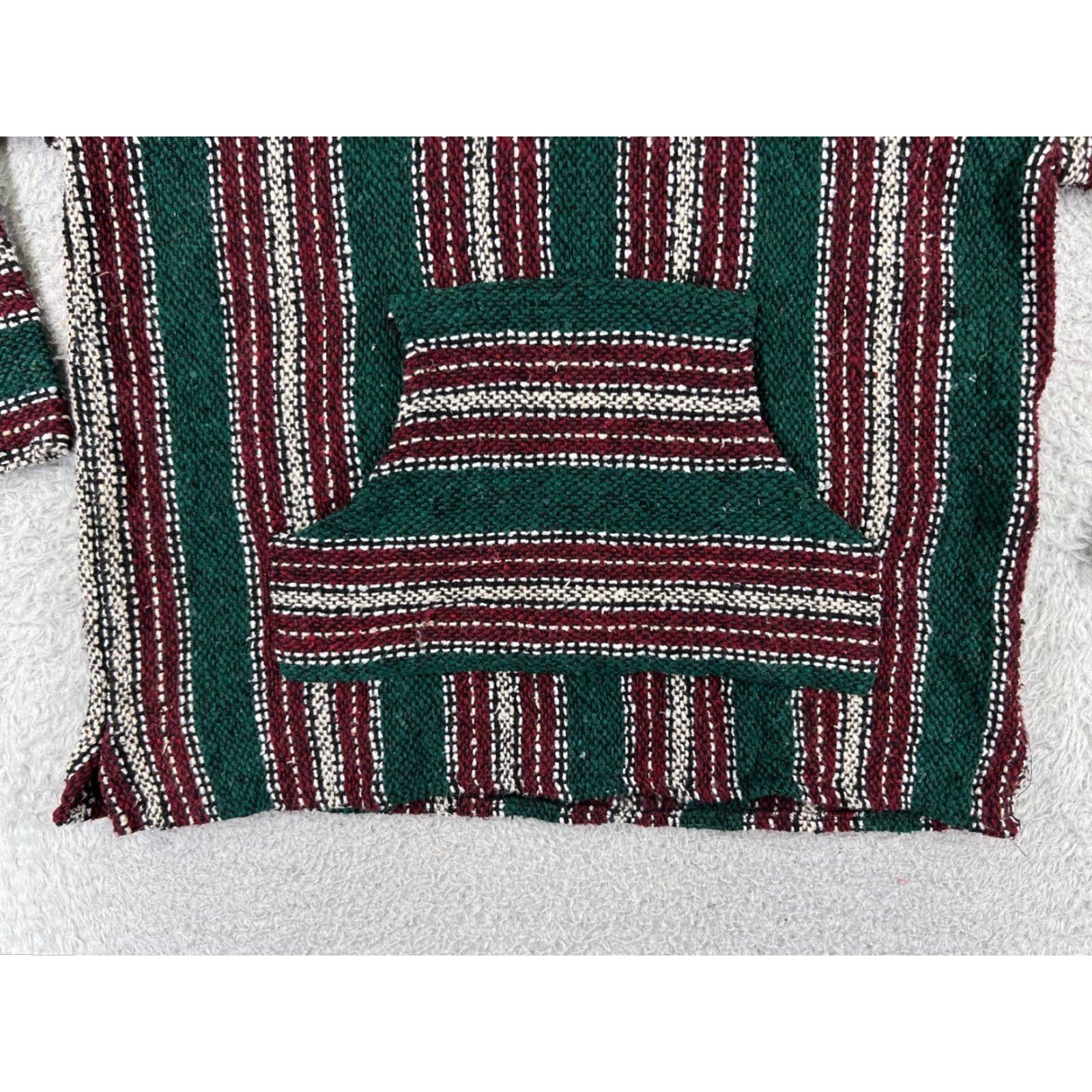Vintage Franks Hoodie Mens Large Green Acrylic Blend Drug Rug Mexico Poncho Crew Neck Hooded Pockets Shirt Style All Seasons Vintage: No Size US L / EU 52-54 / 3 - 7 Thumbnail