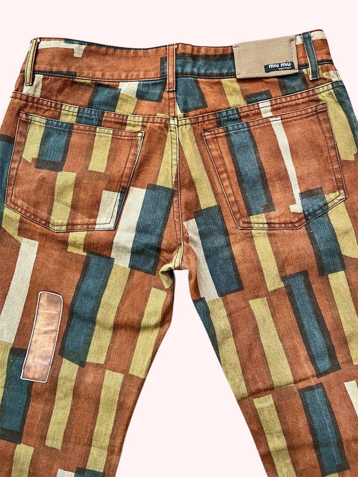 Miu Miu Miu Miu Geometric Print Pants Size US 32 / EU 48 - 3 Thumbnail
