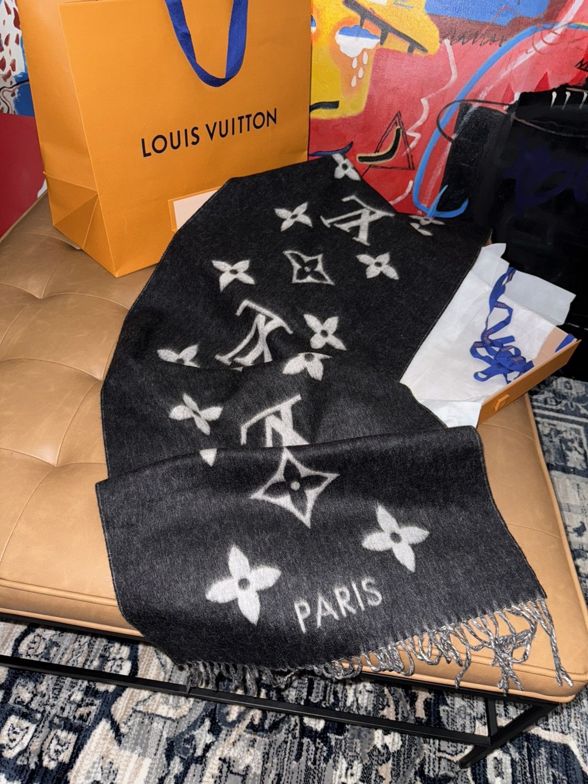 Louis Vuitton Louis vuitton gradient cashmere scarf Size ONE SIZE - 8 Thumbnail