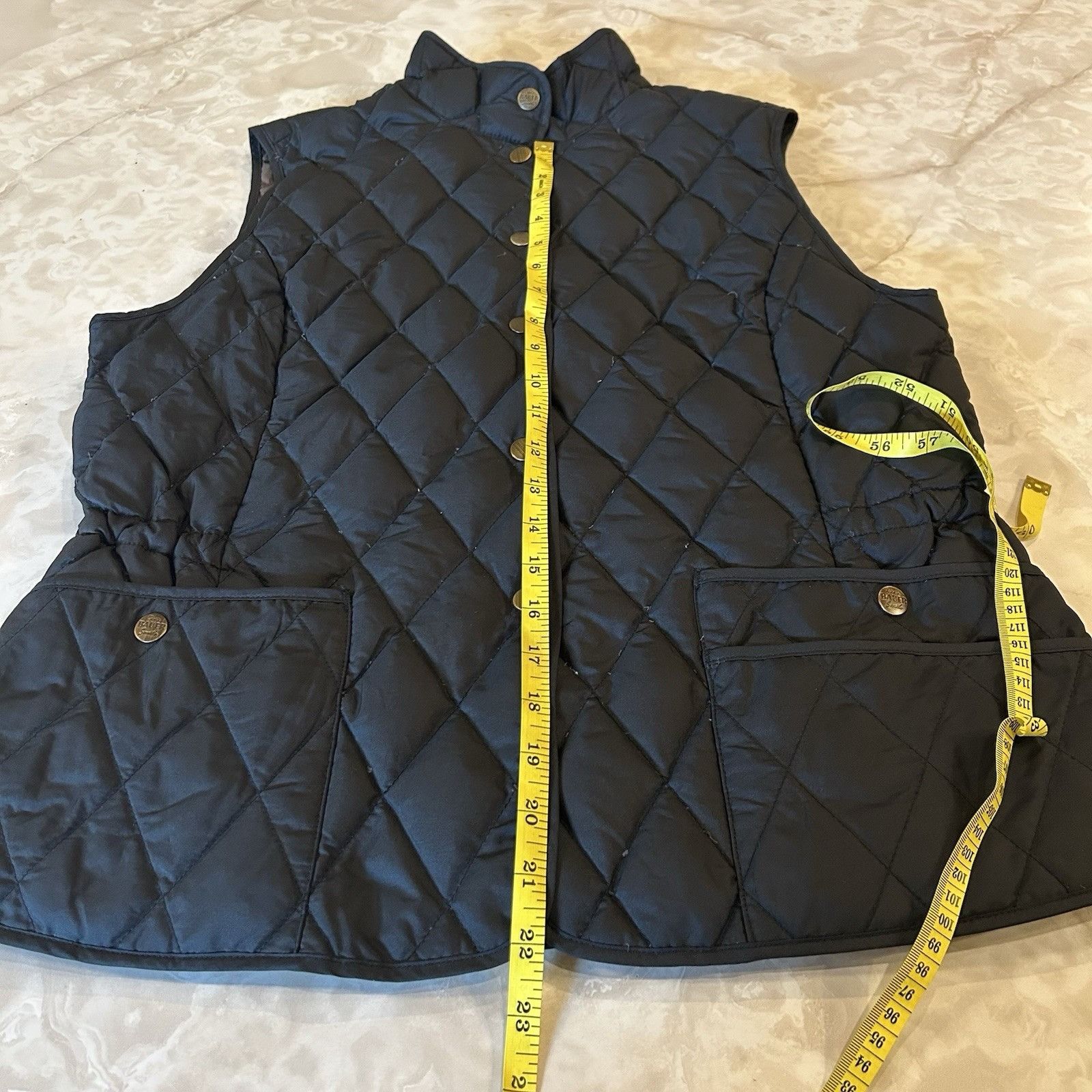 Eddie Bauer Eddie Bauer Jacket Womens Large Black Down Puffer Full Zip V Size L / US 10 / IT 46 - 3 Thumbnail