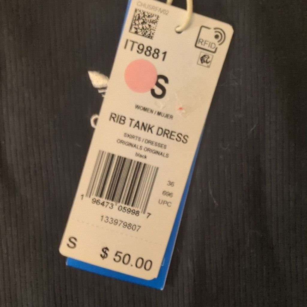 Adidas Adidas black rib tank dress size small Size S / US 4 / IT 40 - 4 Thumbnail