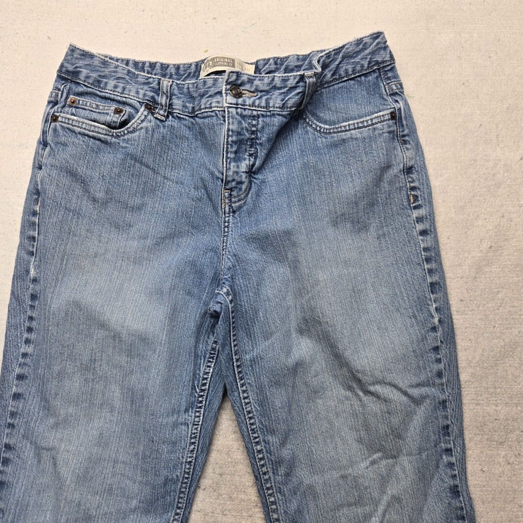 Route 66 VINTAGE Route 66 Women's Jeans Flare Fit Medium Wash Blue Denim Pants Adult Size 13 Size 34" / US 12 / IT 48 - 2 Thumbnail