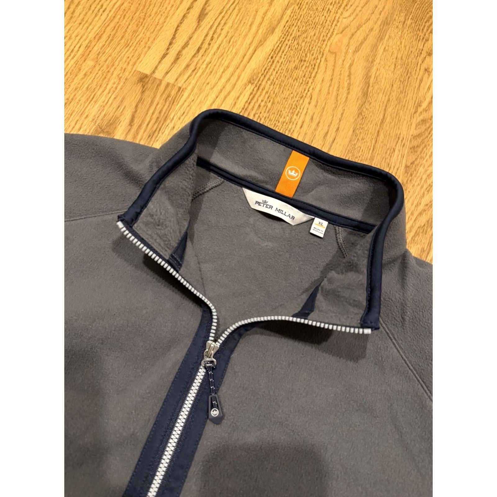 Peter Millar Peter Millar Crown Sport 1/2 Zip Pullover Fleece Men’s XL Grey Olympia Fields Golf CC Shirt Pullover Sports Golf Mens XL Gray Size US XL / EU 56 / 4 - 7 Thumbnail