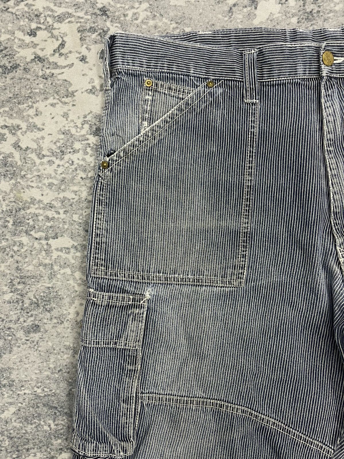 Japanese Brand Dogman Hickory Stripe Multipocket Cargo Tactical Pants s11 Size US 38 / EU 54 - 4 Thumbnail