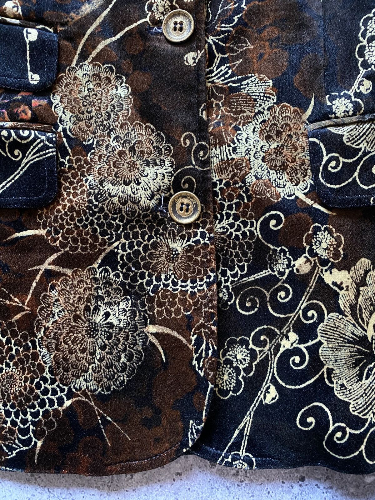 Roberto Cavalli Luxury Class Roberto Cavalli Blazer Vintage Floral Italy Size L / US 10 / IT 46 - 8 Thumbnail
