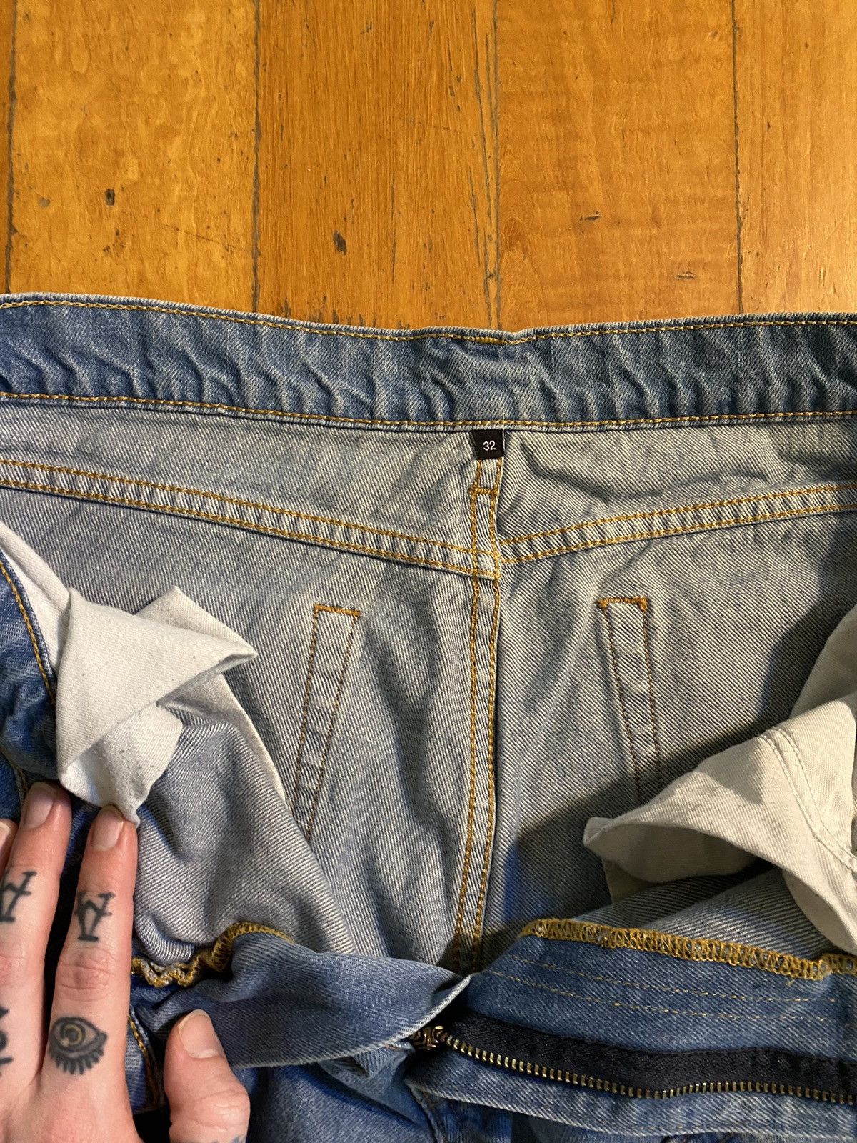 Carhartt × Vintage vintage double knee jeans Size US 32 / EU 48 - 3 Thumbnail
