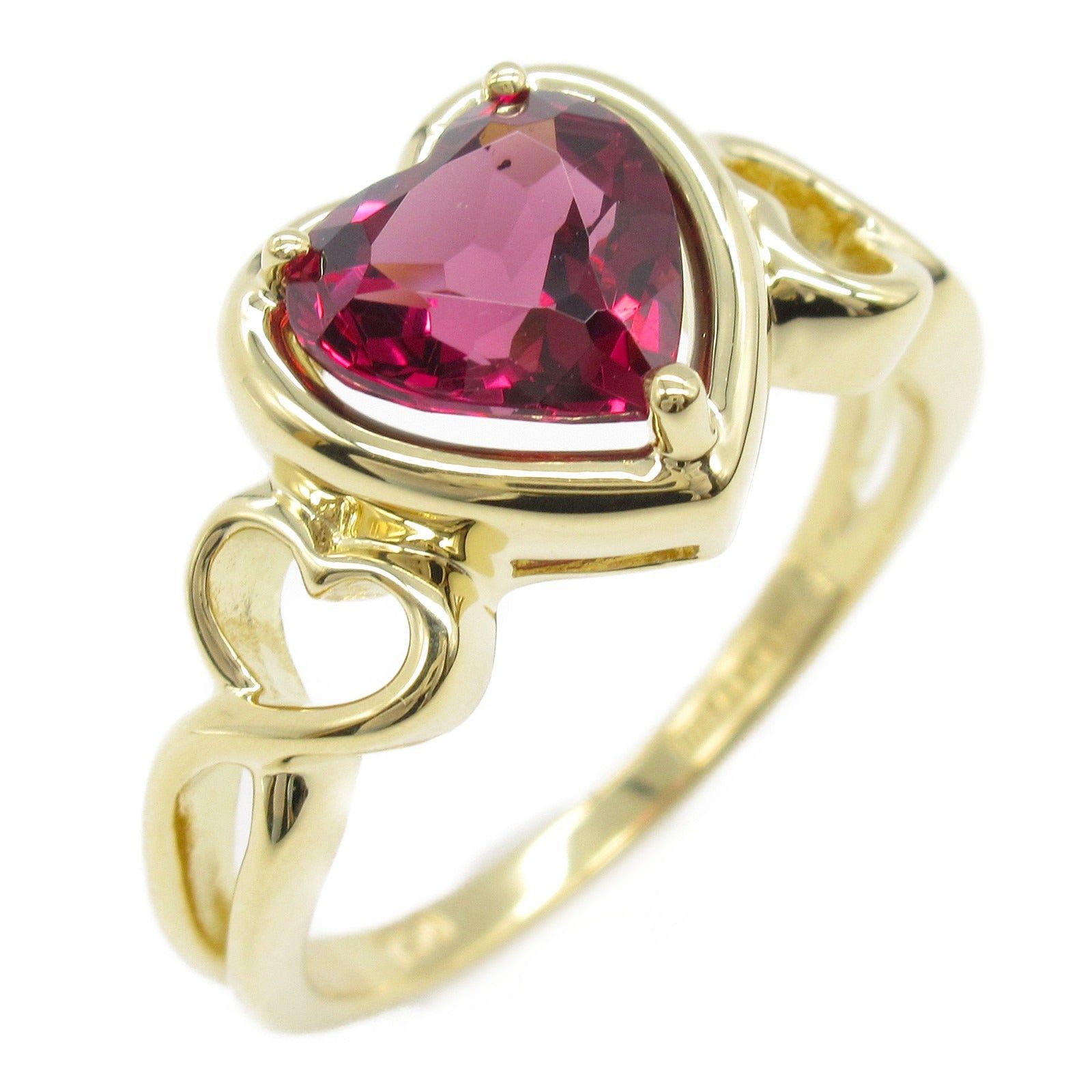 Tiffany & Co. Tiffany Co Garnet Heart Ring K18 (Yellow Gold) Red Size ONE SIZE - 1 Thumbnail