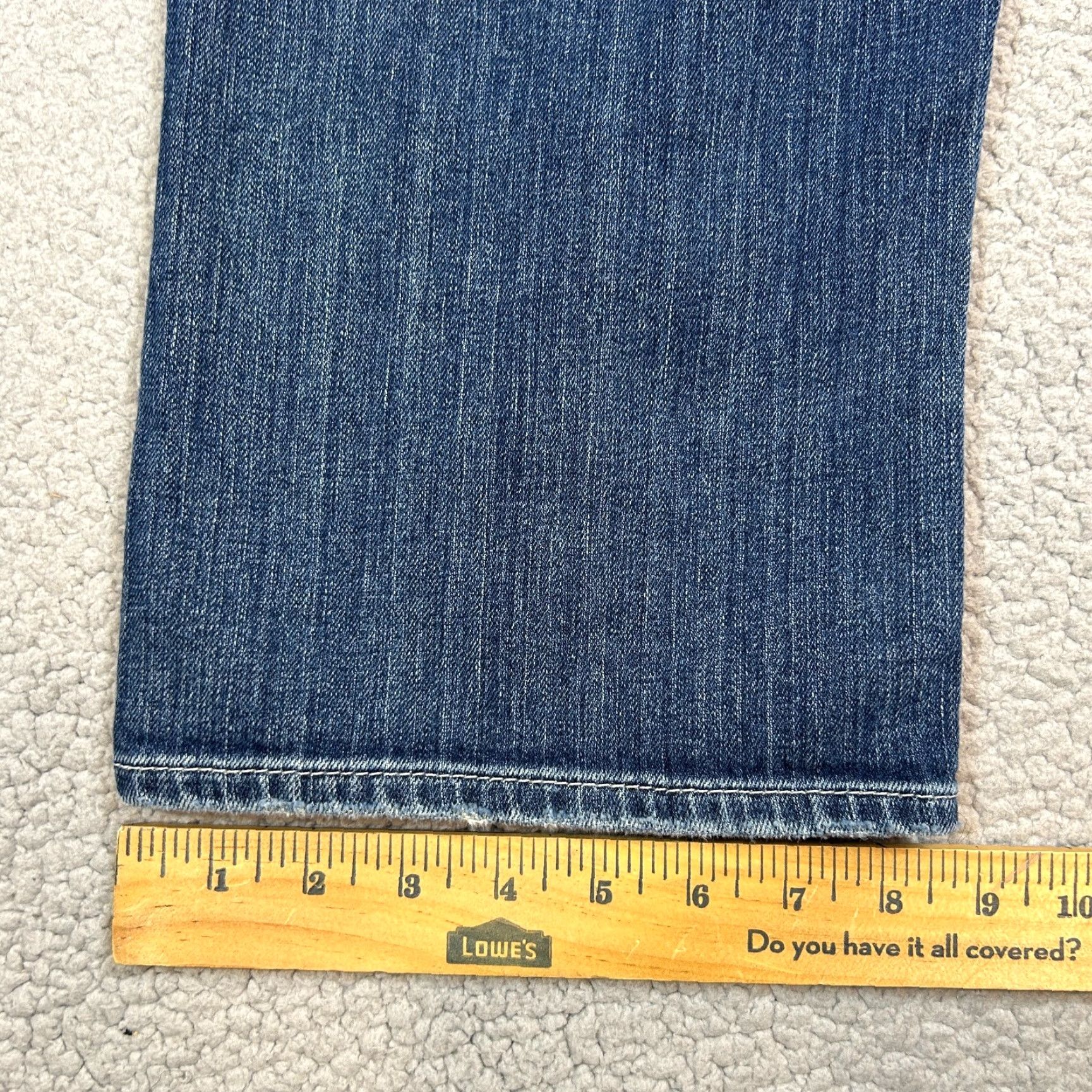 Denime BIG STAR Jeans Cropped Denim Blue 30x19 Women’s Ultra Low Rise 5-Pocket Logo Stars Born Mexico Size 30 Regular Women Size 30" / US 8 / IT 44 - 7 Thumbnail