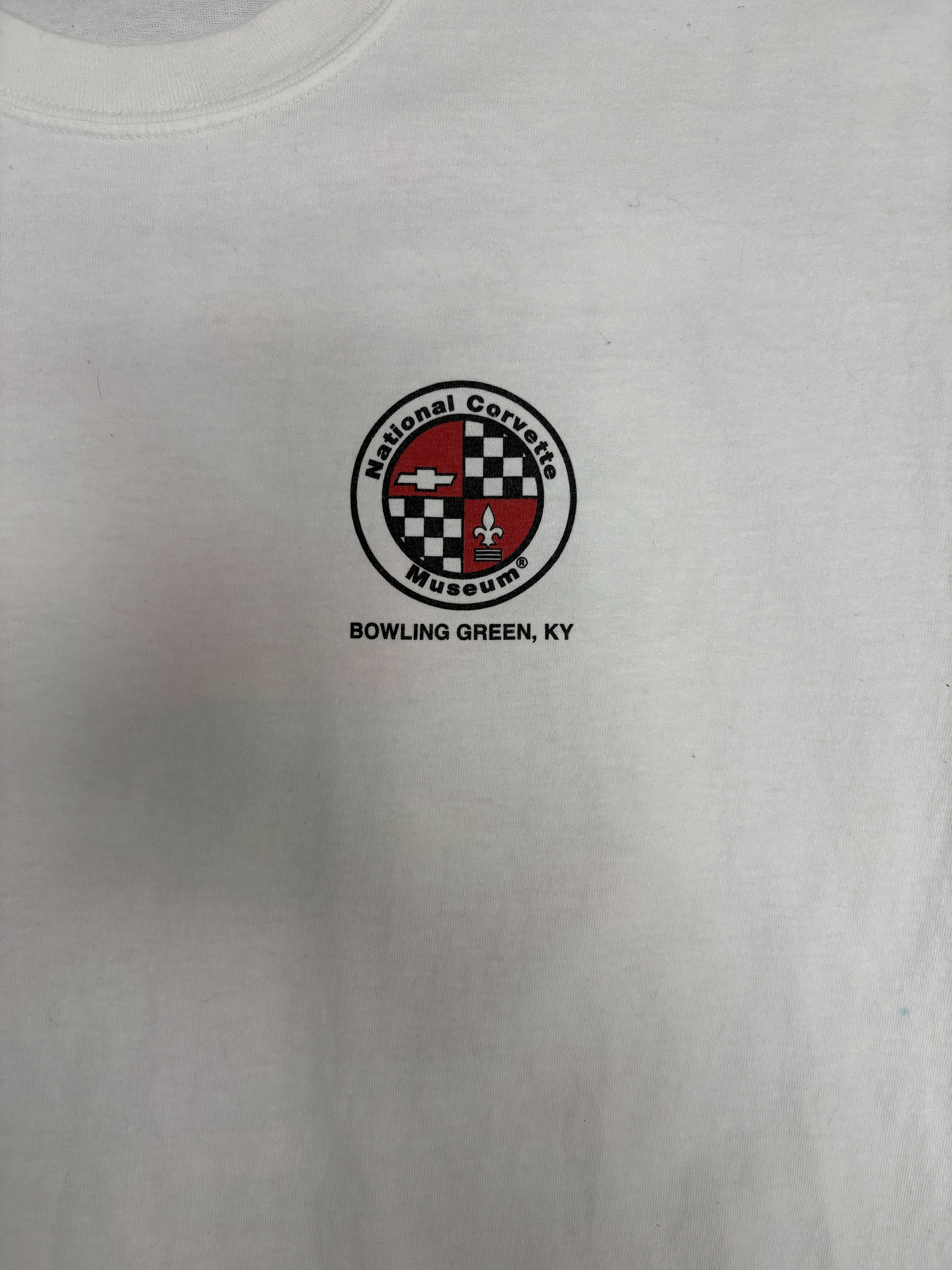 Vintage National Corvette Museum Vintage White T-Shirt Tee Size US XL / EU 56 / 4 - 4 Thumbnail