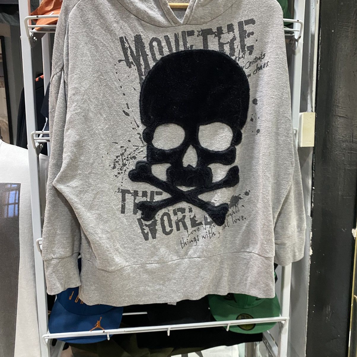 If Six Was Nine × Japanese Brand × Le Grande Bleu (L.G.B.) HOODIE SKULLS VELVET CORNFLAKE Size US L / EU 52-54 / 3 - 4 Thumbnail