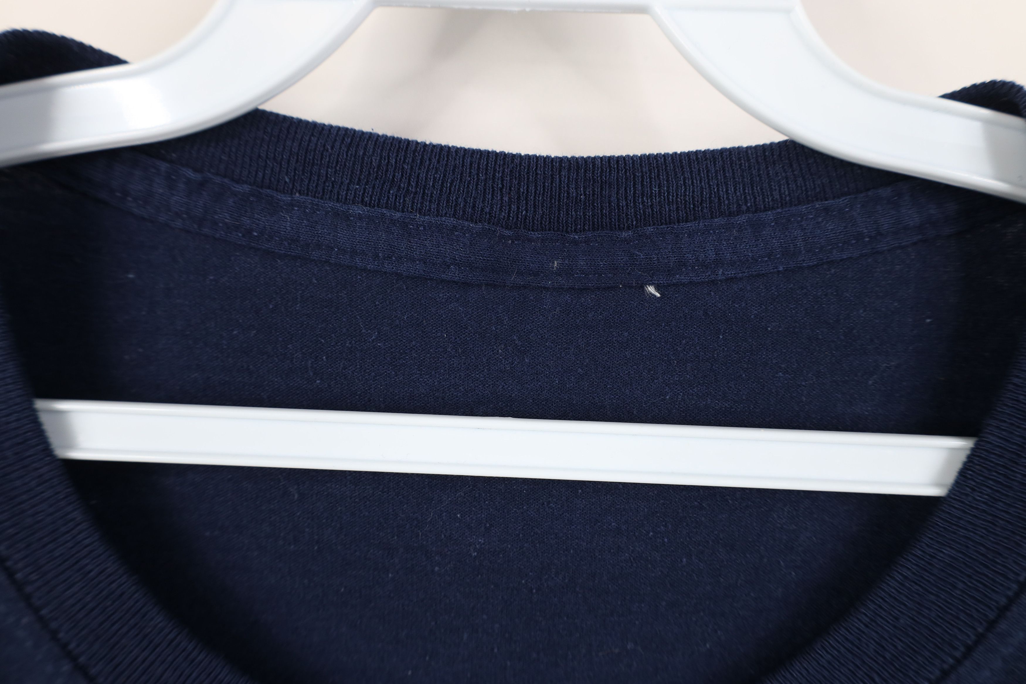 Vintage Vintage 90s Y2K Streetwear Blank Cotton T-Shirt Navy Blue Size US XXL / EU 58 / 5 - 7 Thumbnail