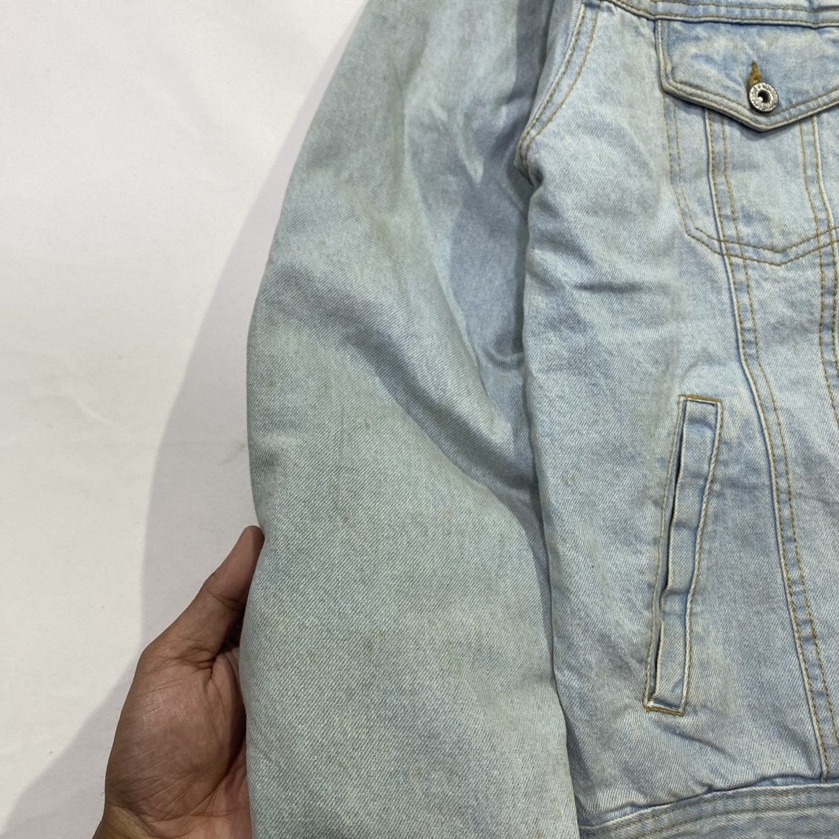 Japanese Brand Nylaus Blue Washed Denim Trucker Jacket Jeans Size US L / EU 52-54 / 3 - 3 Thumbnail