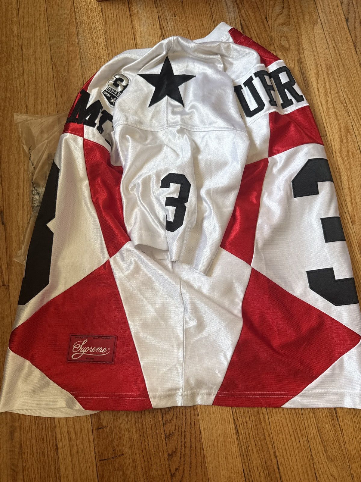 Supreme SUPREME star football jersey white (fw24) Size US S / EU 44-46 / 1 - 9 Thumbnail