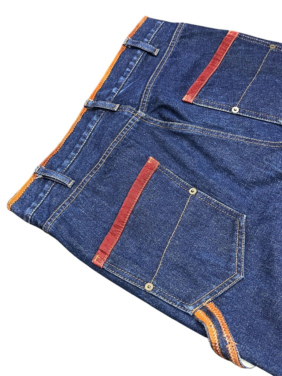 Frapbois Frapbois Harajuku Suspender Jeans Y2K Street Grail Rare Size US 29 - 5 Thumbnail