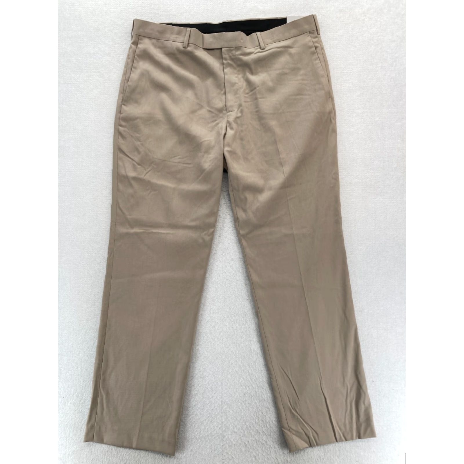Arrow AXIST The City Pant Mens 38x32 Khaki Beige Narrow Straight Leg Dress Pants NWT Size US 38 / EU 54 - 2 Thumbnail
