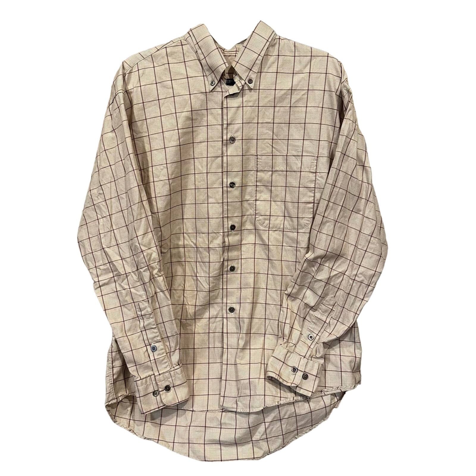 Burberry Burberry Men’s Plaid Button Down Classic Fit - sz L Size US L / EU 52-54 / 3 - 1 Thumbnail