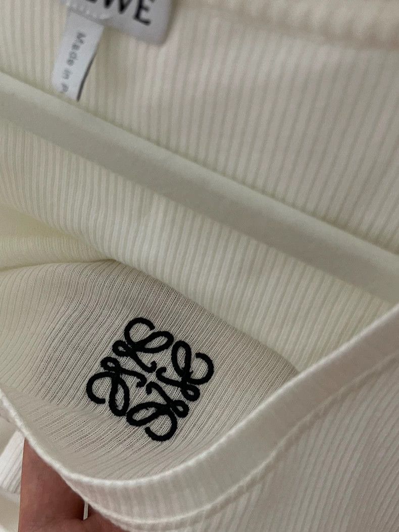 Loewe LOEWE White embroidered logo vest Size M / US 6-8 / IT 42-44 - 7 Thumbnail