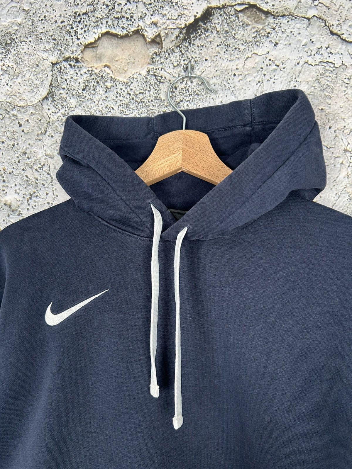Nike Nike Swoosh Navy Hoodie Streetwear Boxy Fit Baggy Skate Size US S / EU 44-46 / 1 - 3 Thumbnail