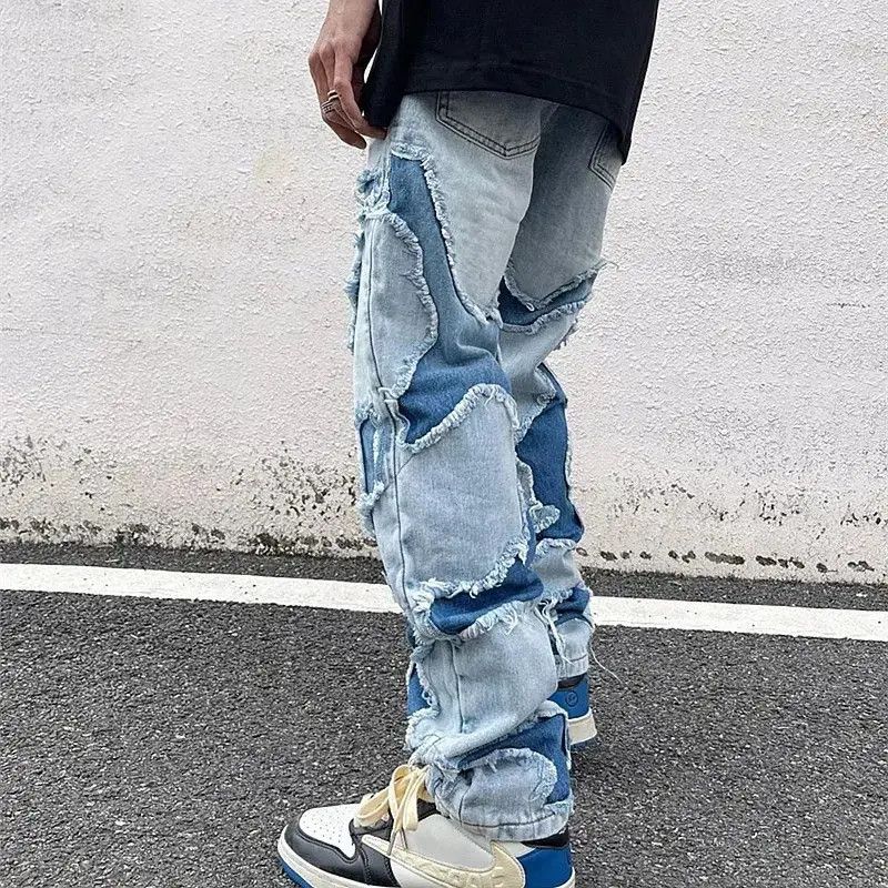 Japanese Brand Grunge Clothes Y2K Streetwear Hole Ripped Stacked Jeans Size US 30 / EU 46 - 2 Thumbnail
