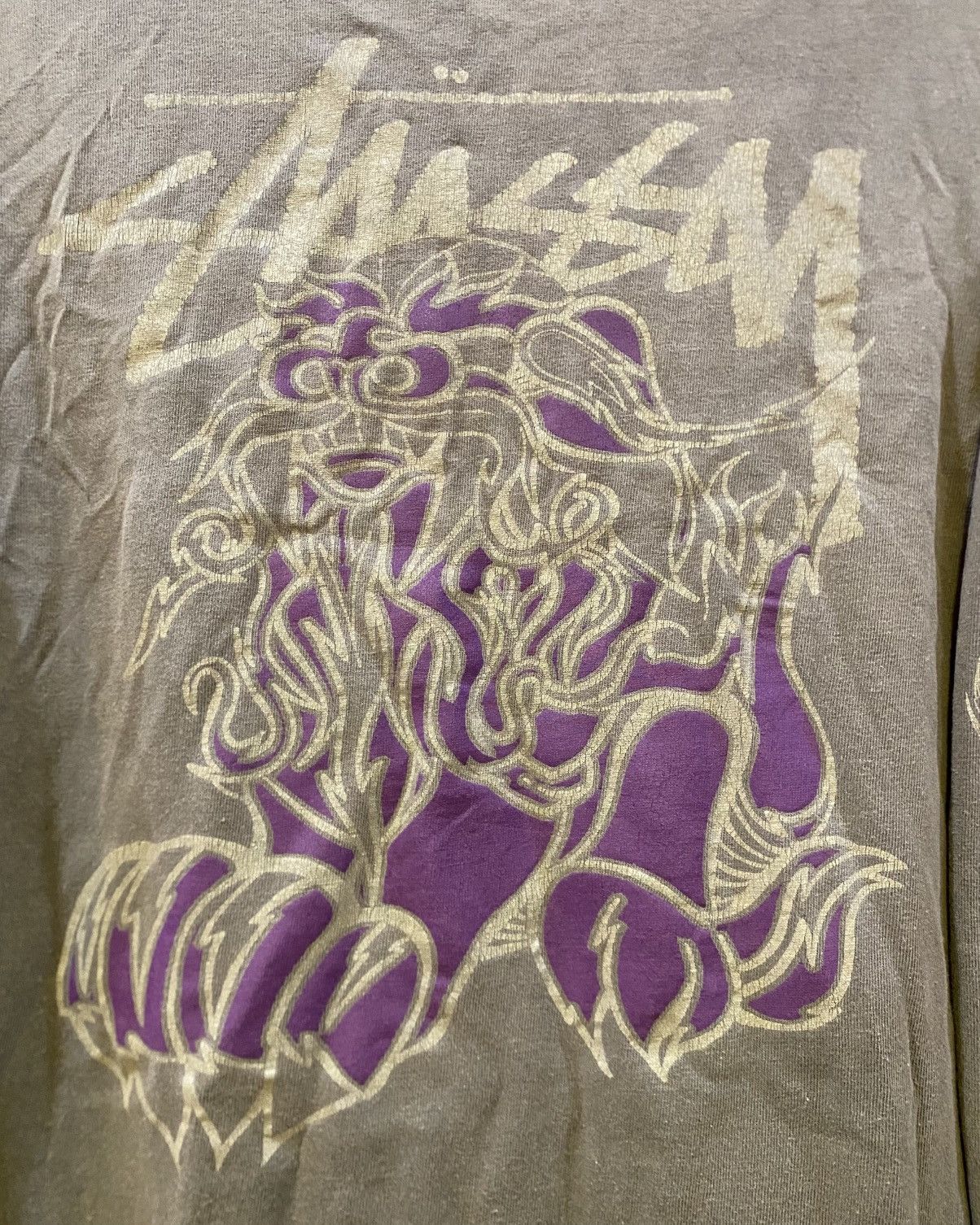 Stussy Rare💥💥 Vintage Stussy Dragon Longsleeve Tshirt Size US XL / EU 56 / 4 - 7 Thumbnail