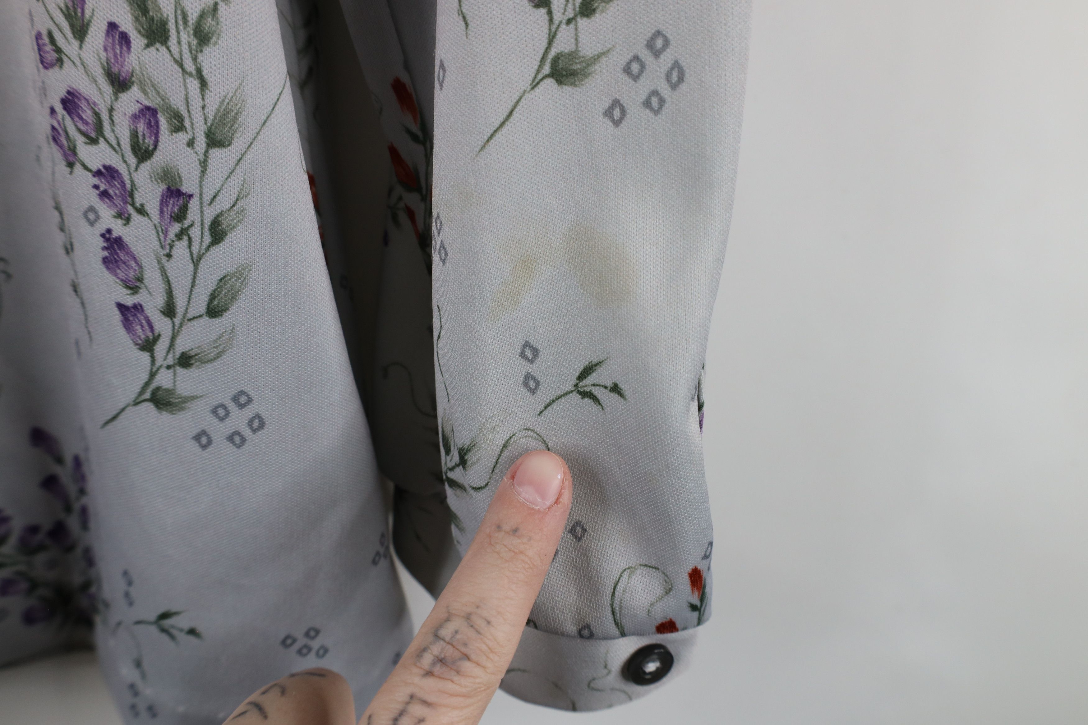 Vintage Vintage 70s Streetwear Flower Knit Button Shirt USA Size XXL / US 16-18 / IT 52-54 - 10 Thumbnail