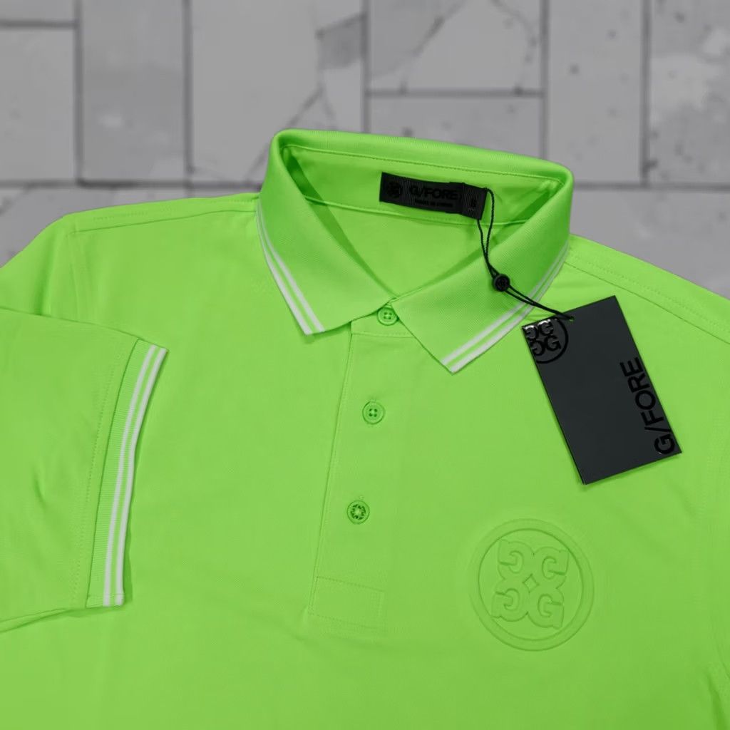 G/FORE G/Fore Golf Polo Shirt Solid Green Performance Embossed Logo Men's Size S Size US S / EU 44-46 / 1 - 1 Thumbnail