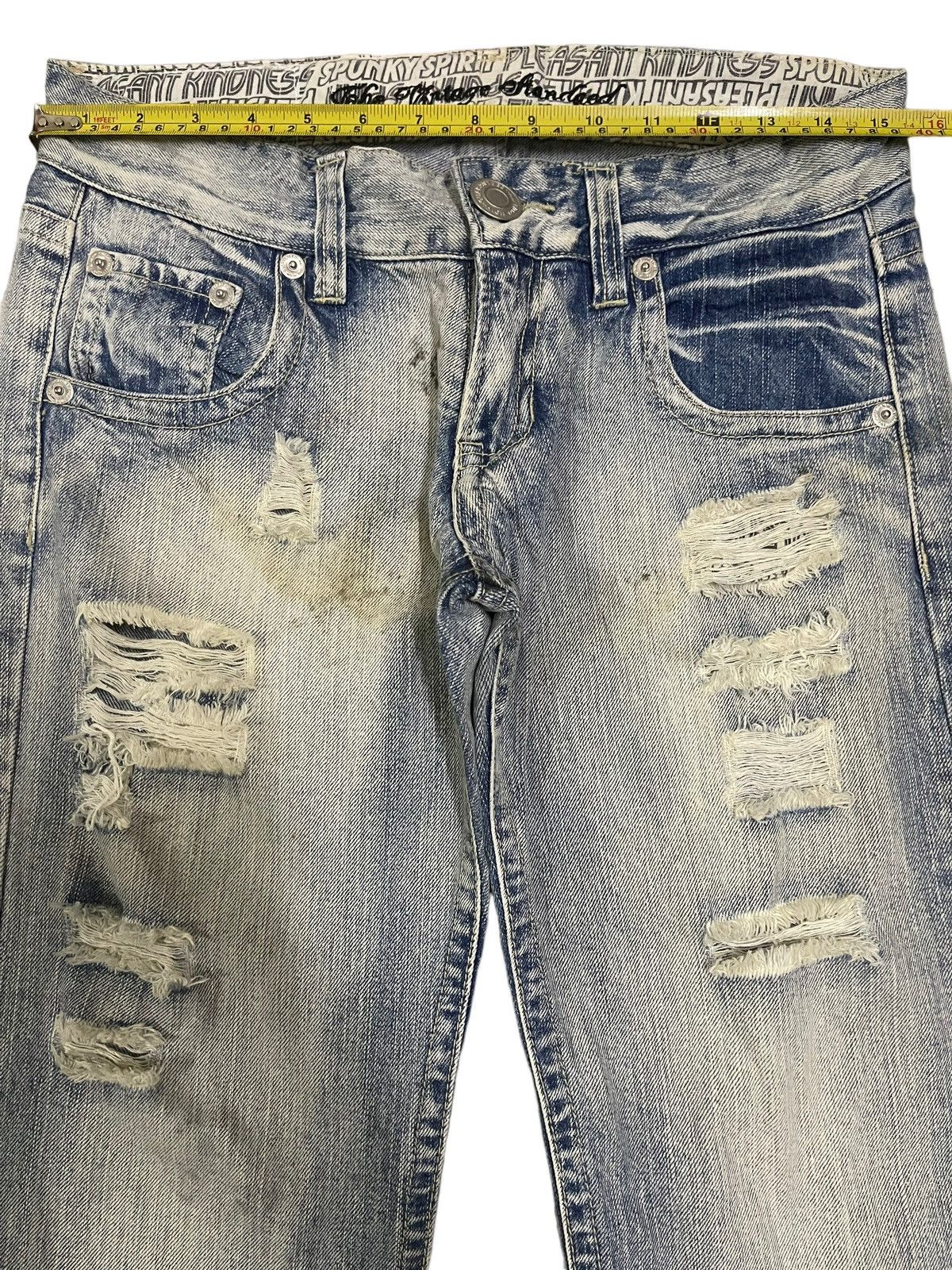 semanticdesign Vintage Japanese Brand Blue Wash Distressed Style Jeans Size US 31 - 9 Thumbnail