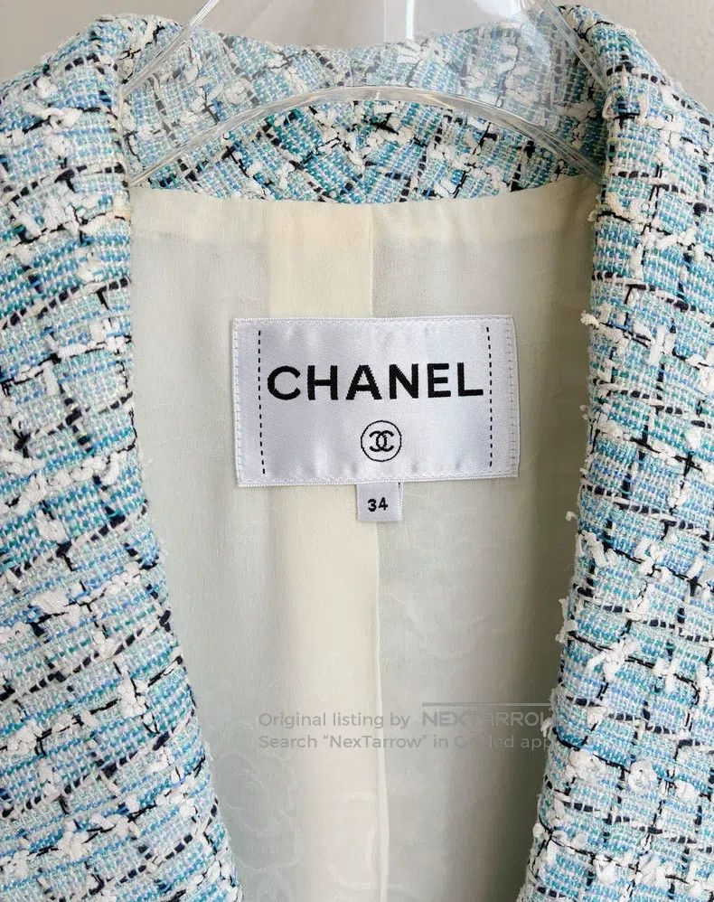 Chanel Chanel Cruise series blue knitted jacket Size XXS / US 00 / IT 34 - 4 Thumbnail