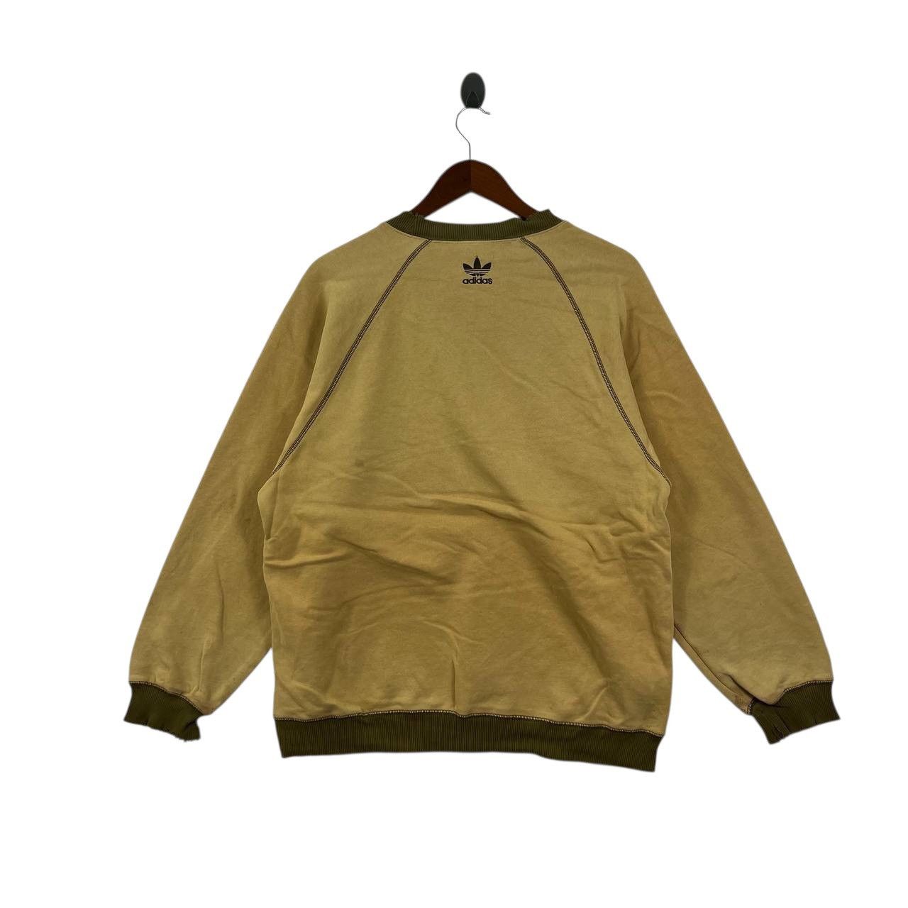 Adidas Vintage ADIDAS ORIGINALS TREFOIL Distress Thrashed Sweatshir Size US XXL / EU 58 / 5 - 7 Thumbnail