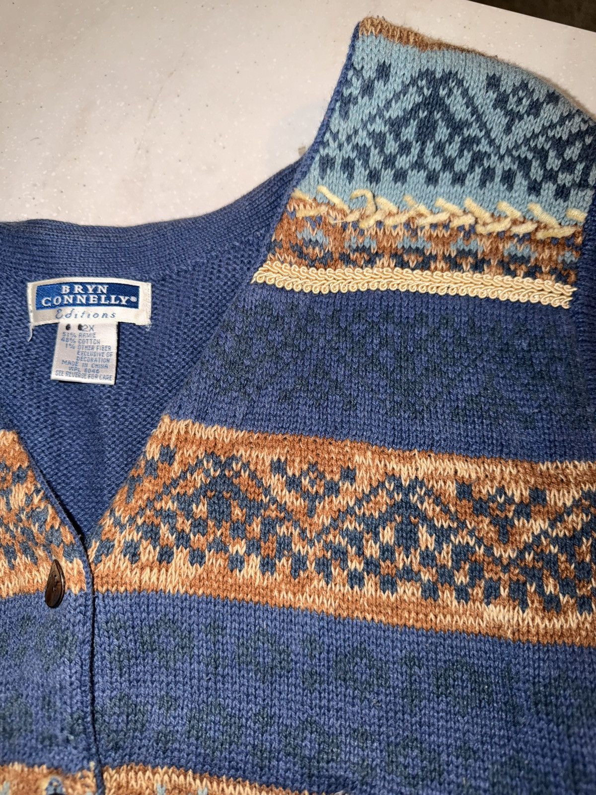 Vintage Vintage Mens Bryn Connelly vest Size US XXL / EU 58 / 5 - 3 Thumbnail