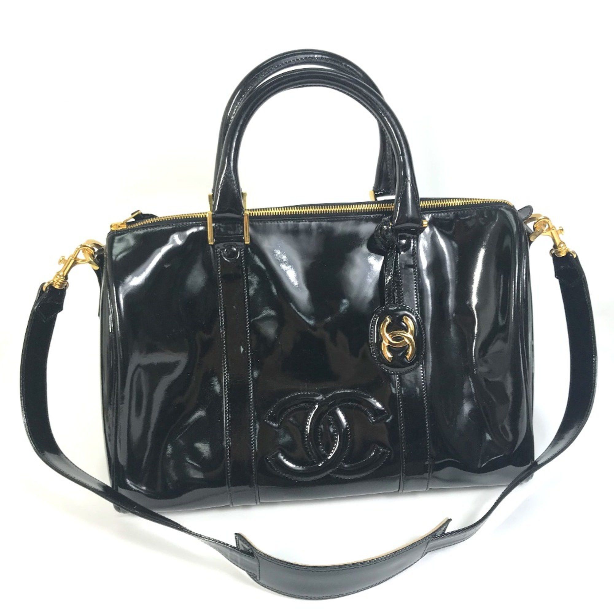 Chanel Chanel CC Mark Bag 2WAY Hand Bag Duffle Bag Black Size ONE SIZE - 1 Thumbnail