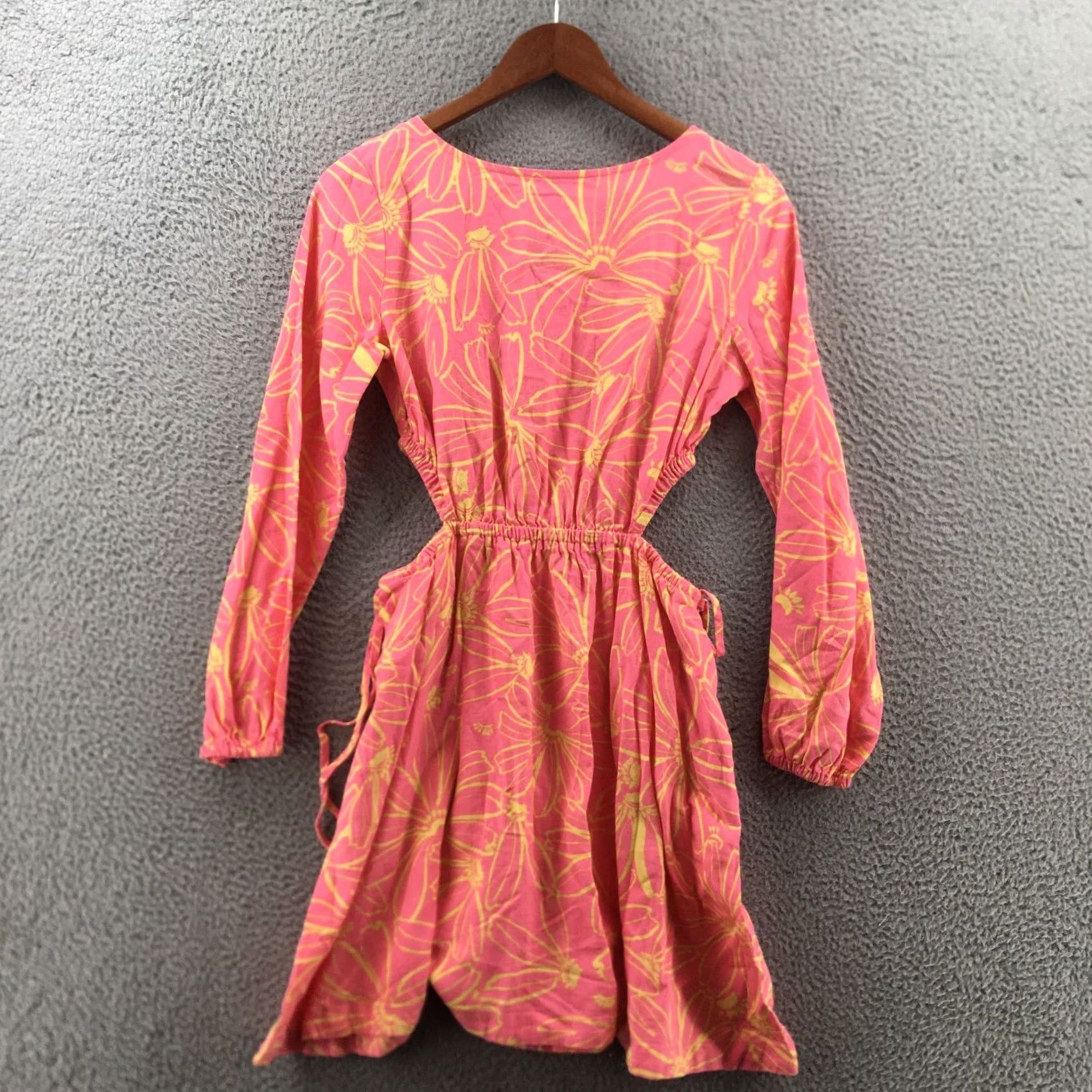 Vintage Universal Thread Cut Out A-Line Dress Womens S Pink Balloon Long Sleeve NEW Size S / US 4 / IT 40 - 2 Thumbnail