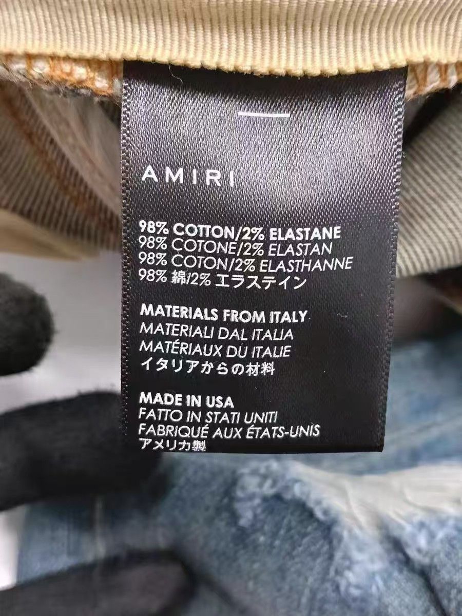Amiri Amiri Size 32 Blue cattle jeans with holes in their knees Size US 32 / EU 48 - 4 Thumbnail