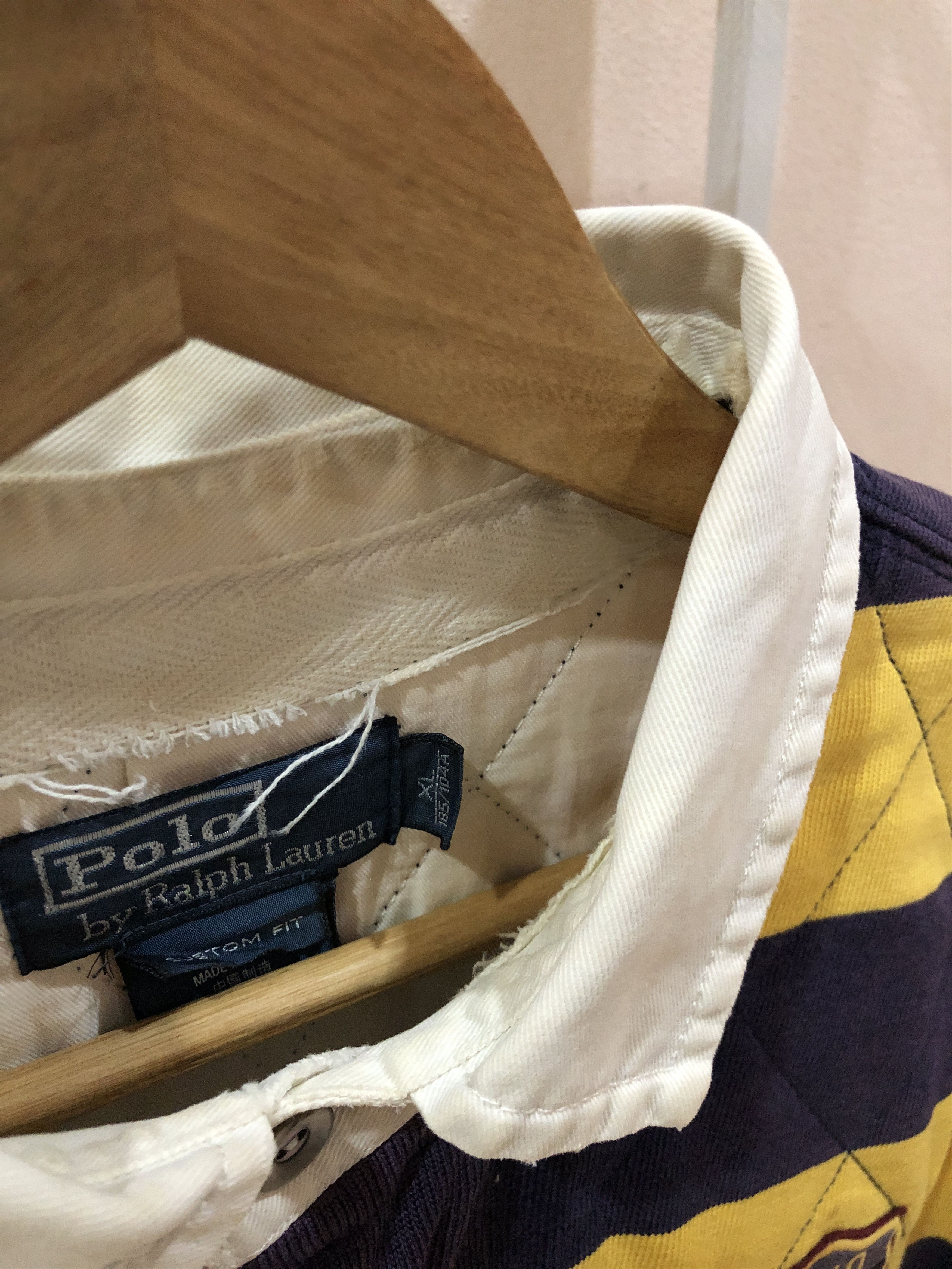 Polo Ralph Lauren Vintage Polo Ralph Lauren Rugby Striped Long Sleeve Shirts Size US XL / EU 56 / 4 - 6 Thumbnail
