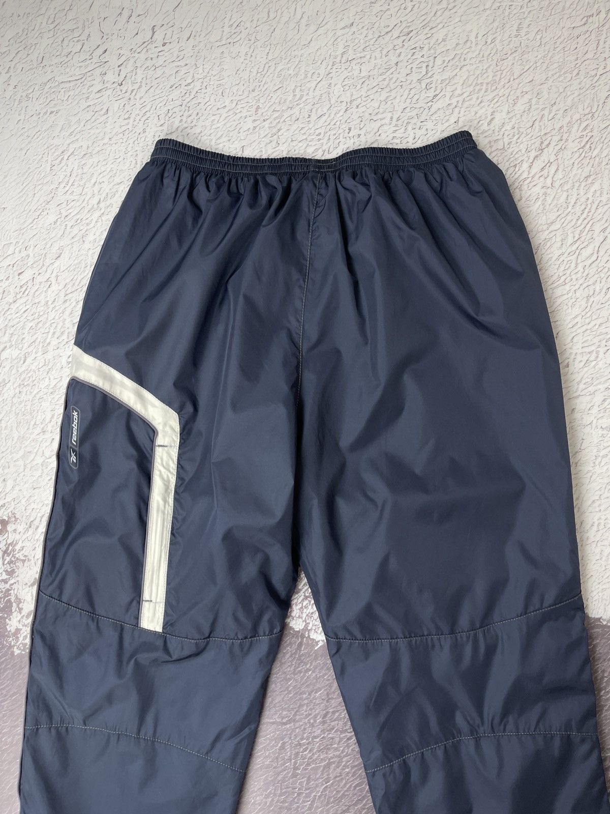 Reebok Reebok DMX vintage nylon drill baggy fit track pants navy Size US 34 / EU 50 - 17 Thumbnail