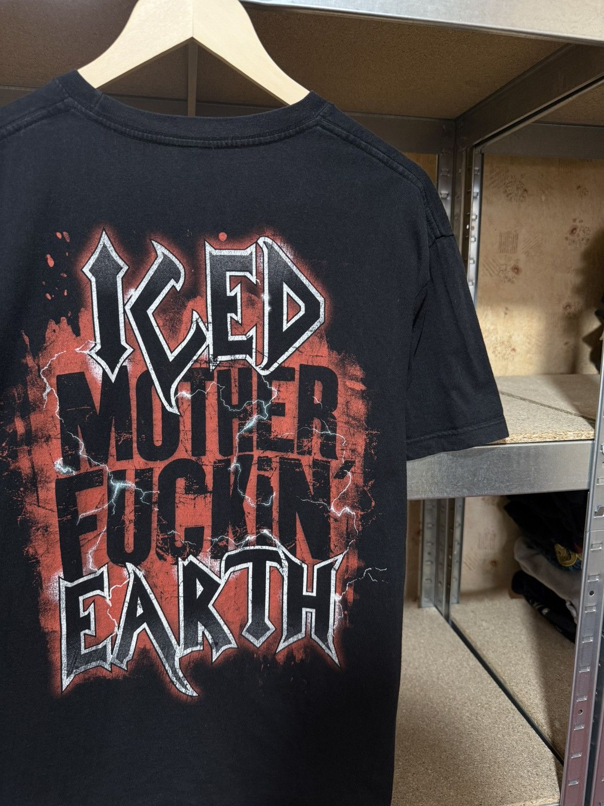 Band Tees × Vintage Vintage 2000’s Iced Earth Mother Fuckin T-Shirt Y2K Hype Size US L / EU 52-54 / 3 - 4 Thumbnail