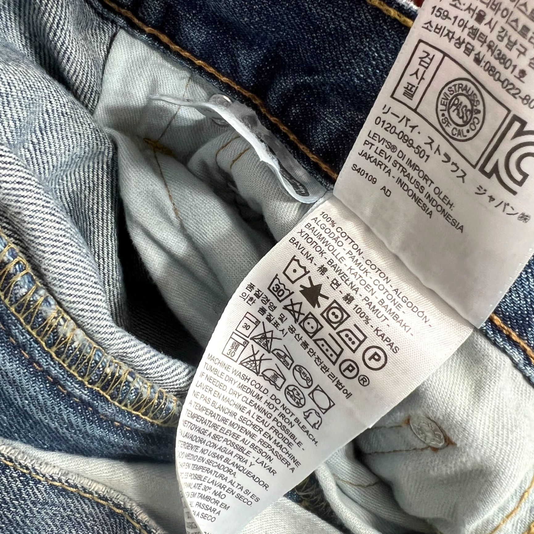 Levi's Levi's 569 Jeans Mens 36x30 Relaxed Straight Blue Medium Wash Pants Size US 36 / EU 52 - 7 Thumbnail