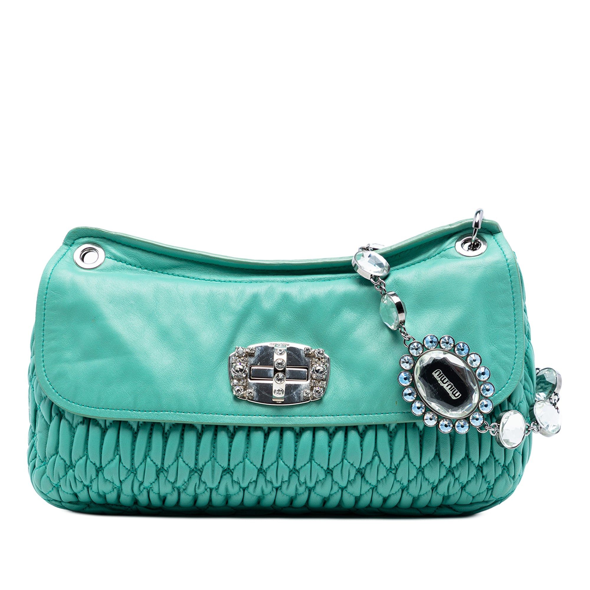 Miu Miu Matelasse Nappa Crystal Chain Crossbody Size ONE SIZE - 1 Thumbnail