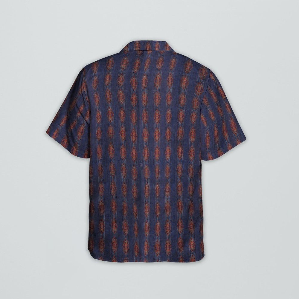 Designer Bowling Shirt with Voyage Imaginaire Print Size US M / EU 48-50 / 2 - 4 Thumbnail