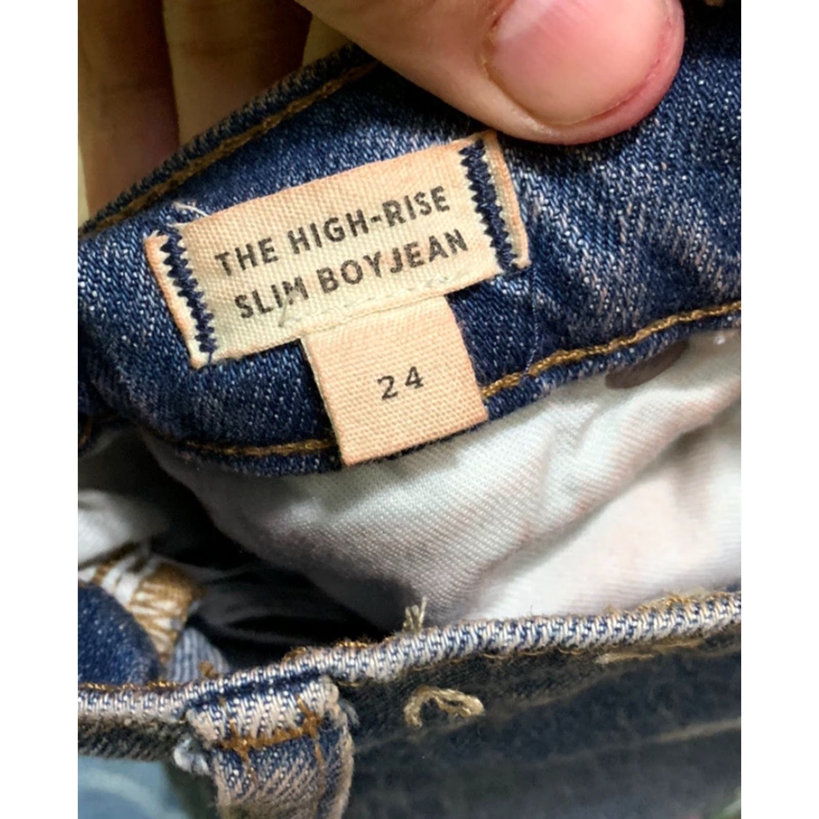 Madewell MADWELL Women's Slim Boyjean High Rise Jeans Blue Size 24 Size 42" / US 20 - 4 Thumbnail