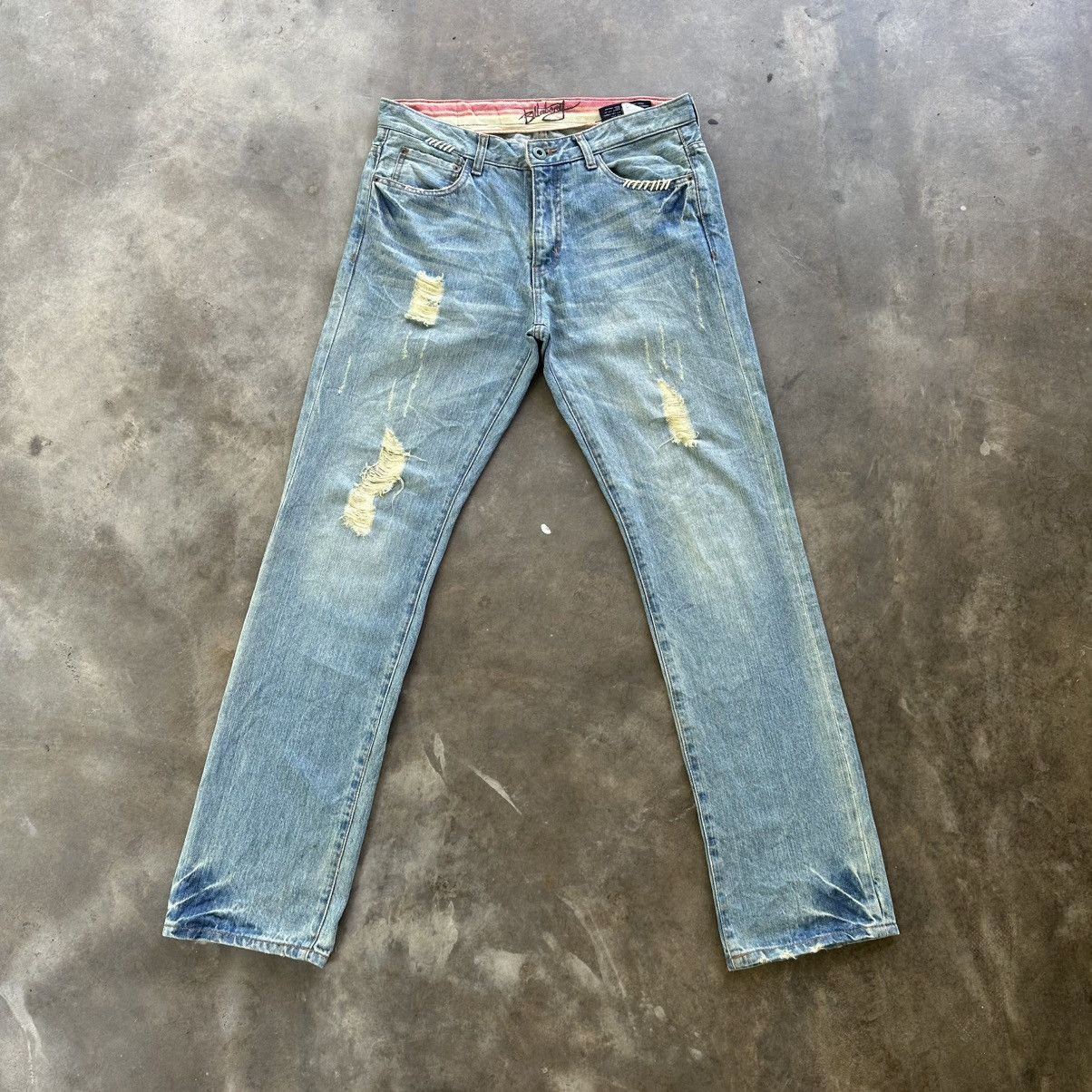 Japanese Brand Vintage Billabong Distressed Rusty Faded Denim Jean Pant Size US 34 / EU 50 - 1 Thumbnail