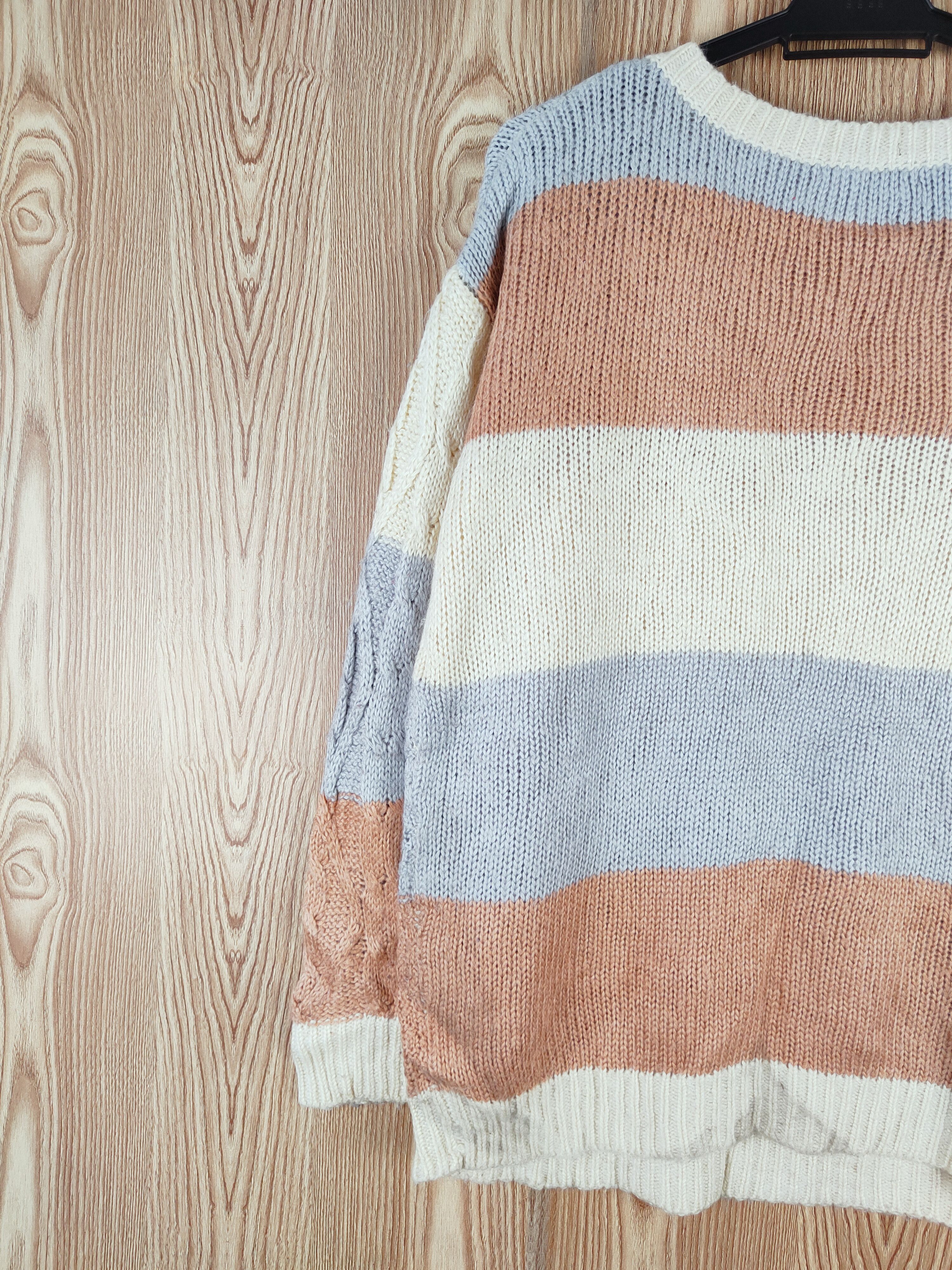 Homespun Knitwear Ingni Cream Knitwear Sweatshirts #W156 Size US M / EU 48-50 / 2 - 8 Thumbnail