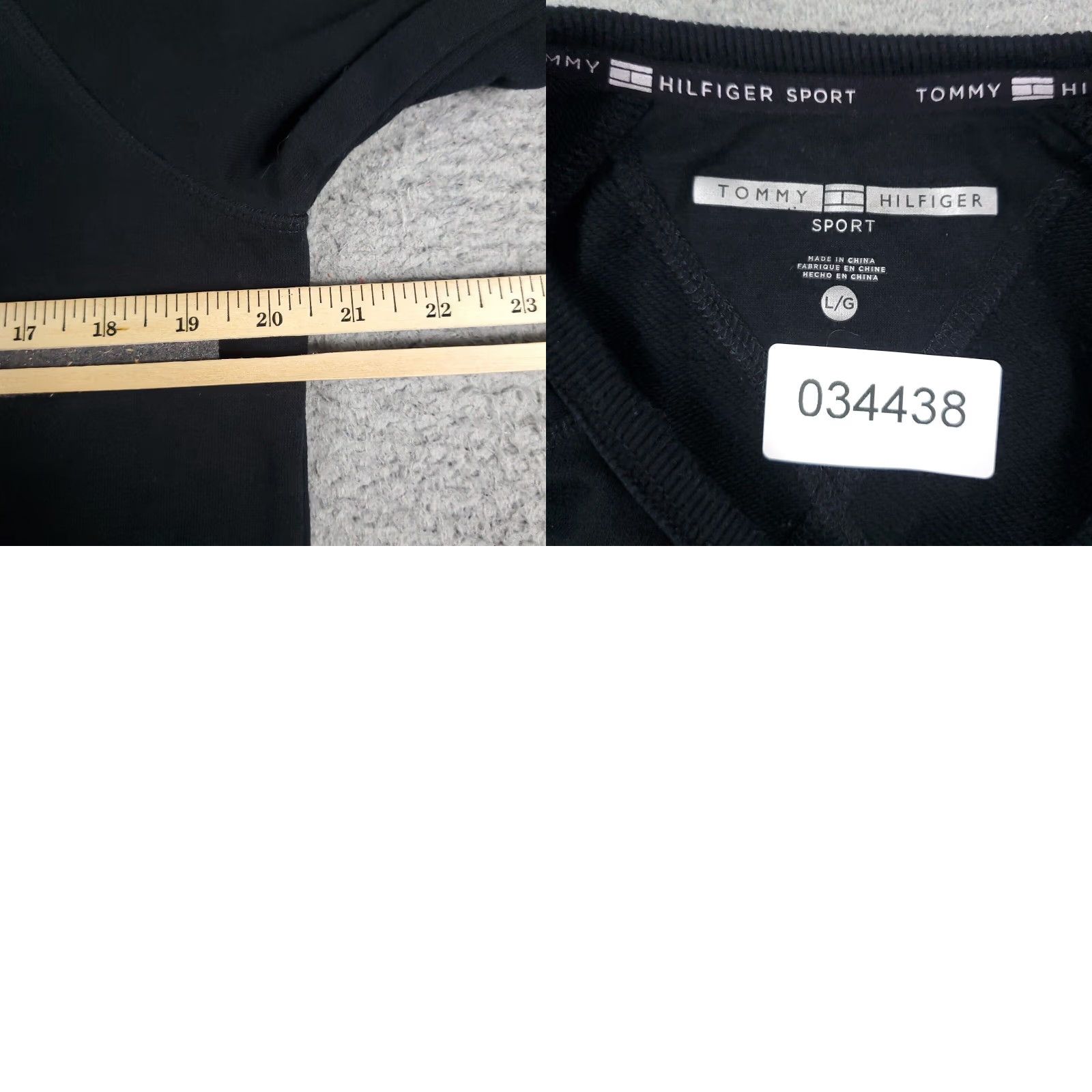 Tommy Hilfiger Tommy Hilfiger Pullover Sweater Womens Large Black Long Sleeve Crew Neck Cotton Blend Size L / US 10 / IT 46 - 8 Thumbnail