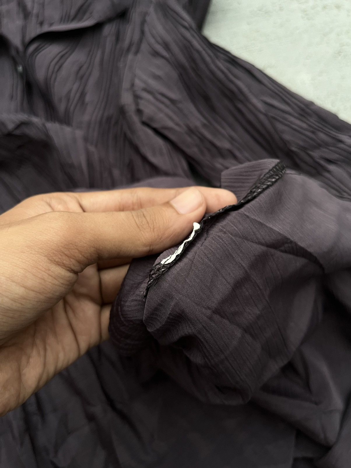 Issey Miyake × Japanese Brand JAPANESE UKNOWN PLEATS BUTTON UPS DESIGN ISSEY Size M / US 6-8 / IT 42-44 - 3 Thumbnail