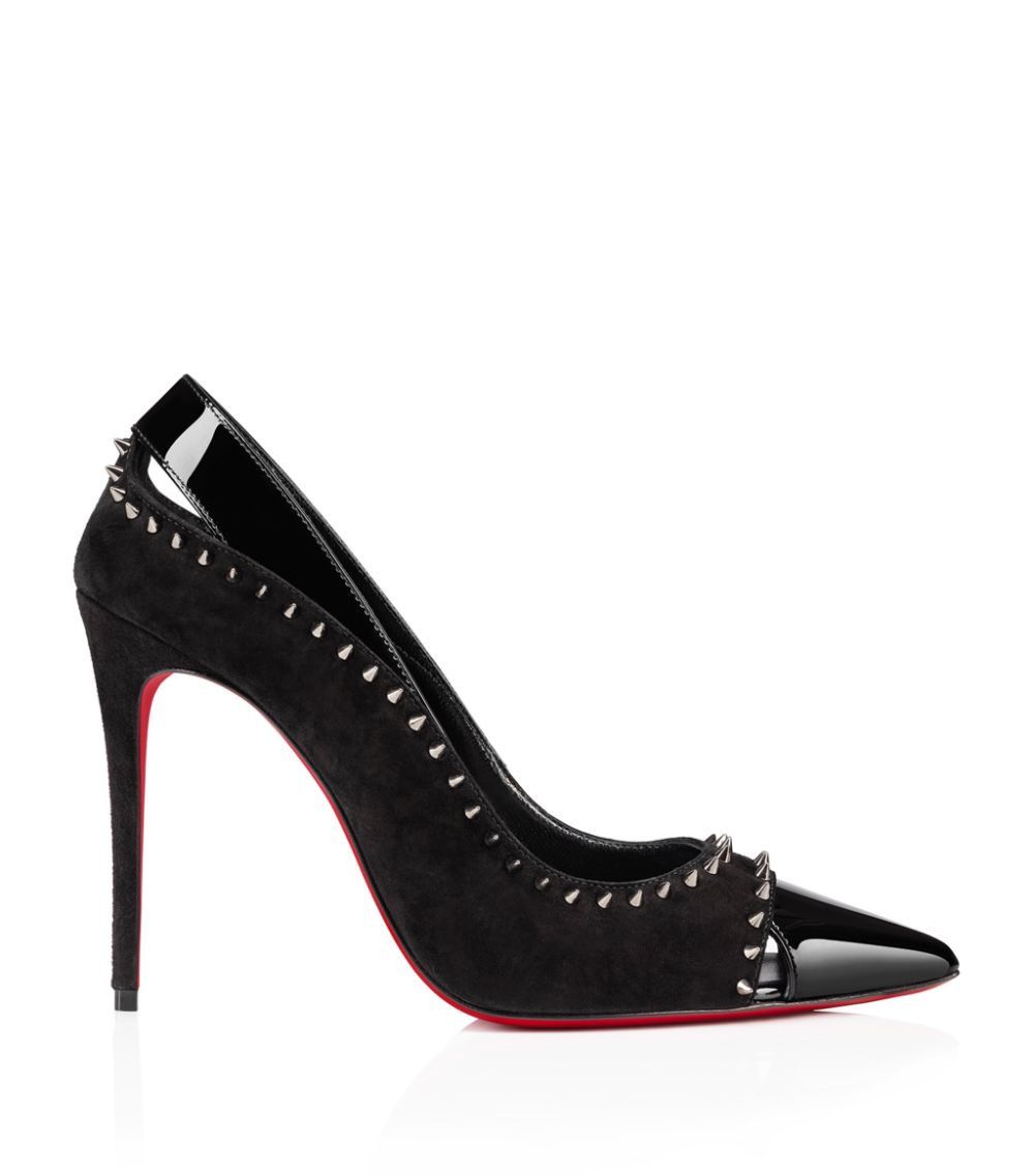 Christian Louboutin o1s1wg110924 Duvette Spikes Pumps in Black Size US 5 / IT 35 - 1 Thumbnail