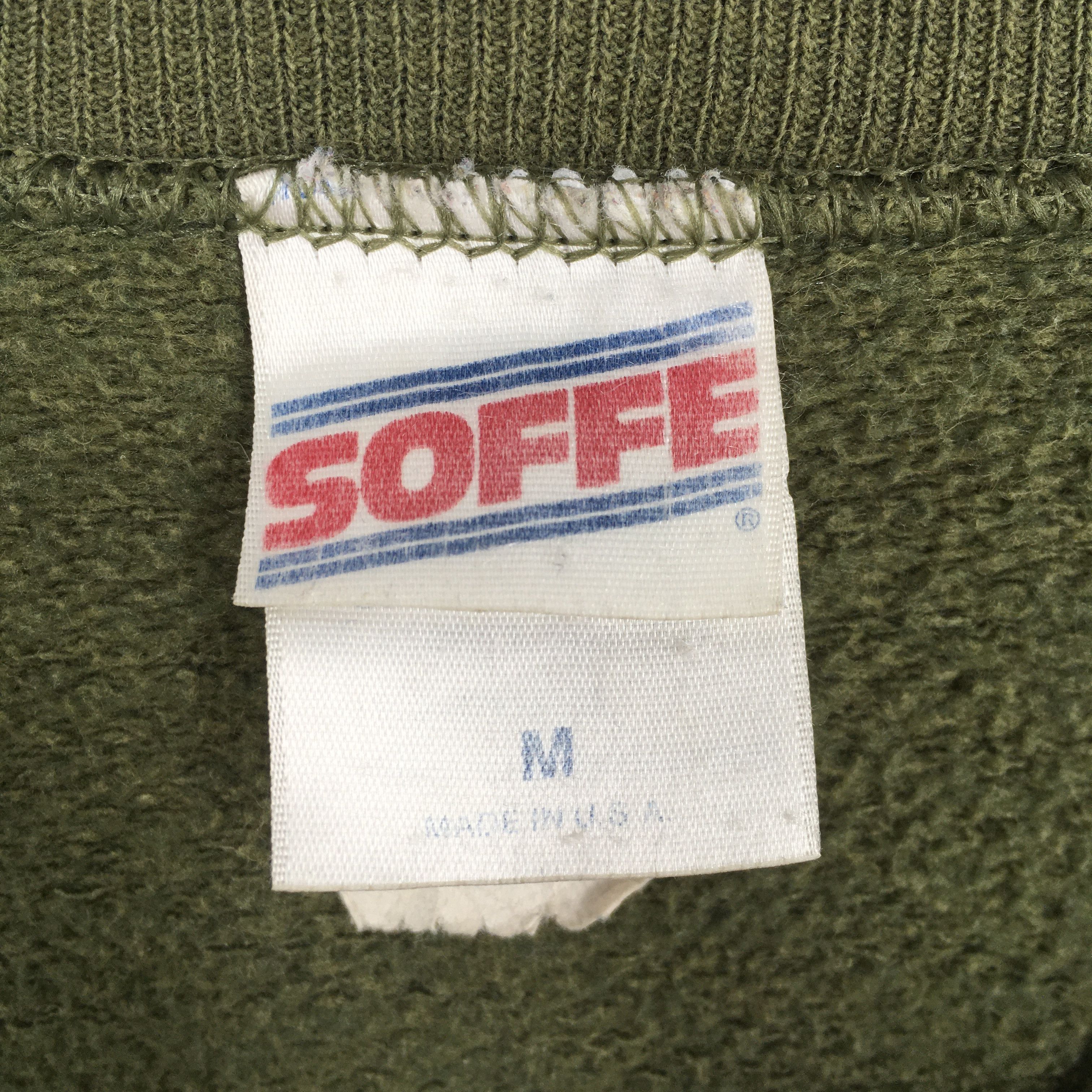 Soffe Vintage 90's Usmc Marines Green Sweatshirt Medium Size US M / EU 48-50 / 2 - 5 Thumbnail