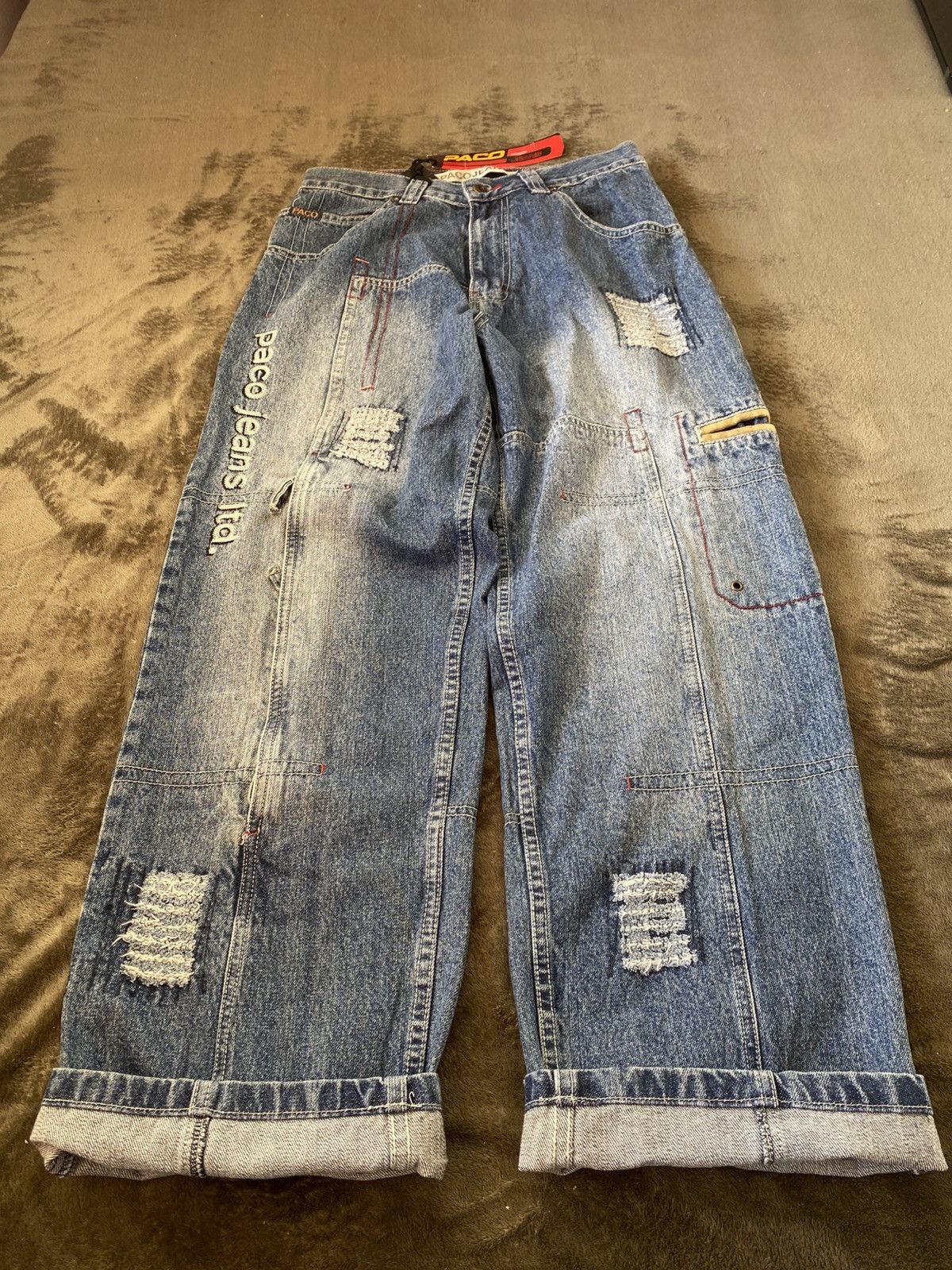 Japanese Brand Paco X JNCO Rap LTD Y2K Wide Rap Skate Vintage Jeans Size US 30 / EU 46 - 2 Thumbnail