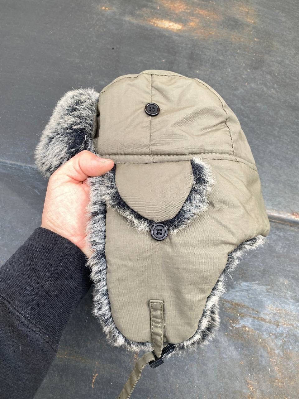 Vintage Ushanka Kanye West style Fur LGG style hat Size ONE SIZE - 2 Thumbnail